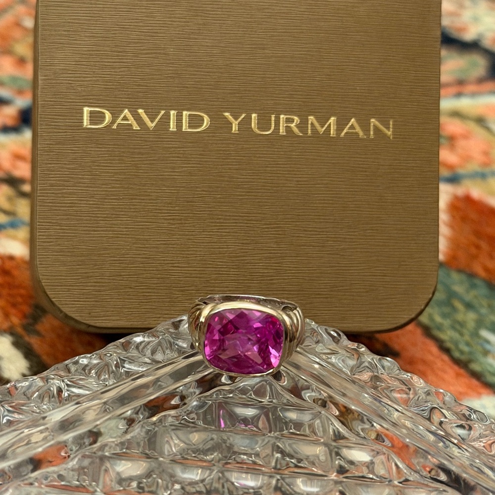 David Yurman Pink Tourmaline Noblesse Ring